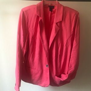 Lane Bryant coral blazer